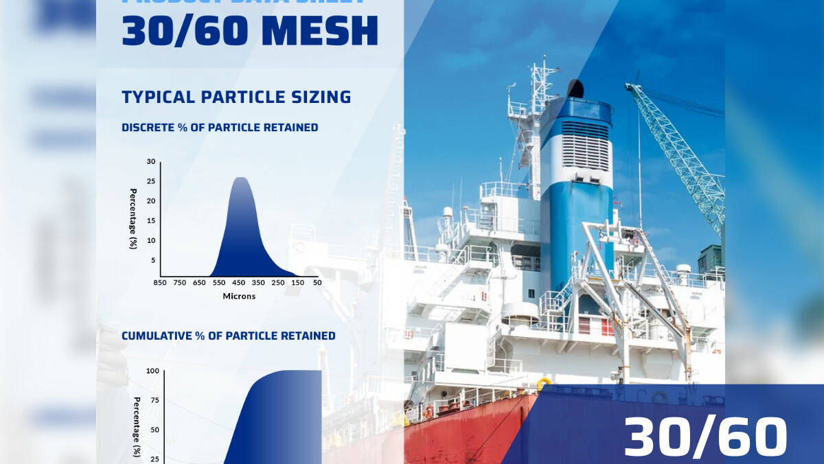 AG 30-60 Mesh Product Specification Sheet